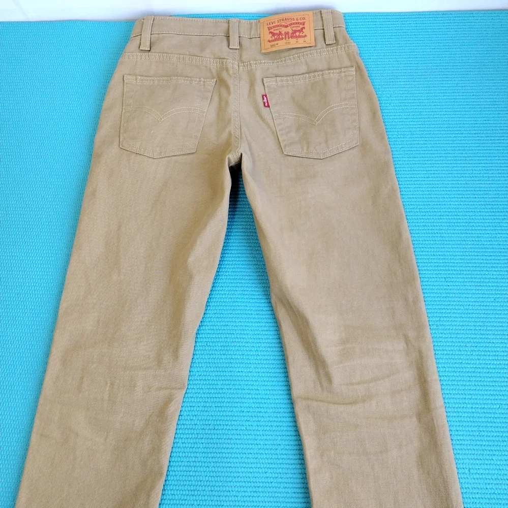 Levi's 502 Boys Classic Straight Pants Adjustable Waist 10 Reg
